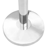 NNEVL Stanchions with Belts 4 pcs Airport Barrier Stainless Steel Silver