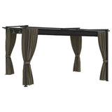 NNEVL Gazebo 4x3 m Taupe