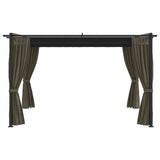 NNEVL Gazebo 4x3 m Taupe