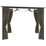 NNEVL Gazebo 4x3 m Taupe