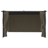 NNEVL Gazebo 4x3 m Taupe