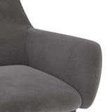 NNEVL Dining Chairs 4 pcs Dark Grey Velvet