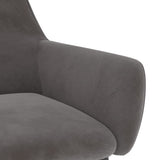 NNEVL Dining Chairs 6 pcs Dark Grey Velvet