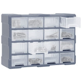 NNEVL Multi-drawer Organiser with 16 Middle Drawers 52x16x37 cm