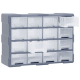 NNEVL Multi-drawer Organiser with 16 Middle Drawers 52x16x37 cm