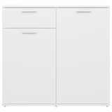 NNEVL Sideboard White 80x36x75 cm Engineered Wood