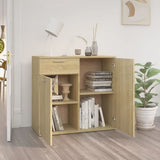 NNEVL Sideboard Sonoma Oak 80x36x75 cm Engineered Wood