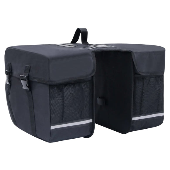 NNEVL Double Bicycle Bag for Pannier Rack Waterproof 35 L Black