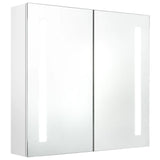 NNEVL LED Bathroom Mirror Cabinet Shining White 62x14x60 cm