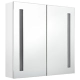 NNEVL LED Bathroom Mirror Cabinet Shining White 62x14x60 cm