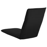 NNEVL Foldable Sunlounger Oxford Fabric Black