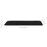NNEVL Foldable Sunlounger Oxford Fabric Black