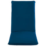NNEVL Foldable Sunlounger Oxford Fabric Navy Blue