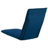 NNEVL Foldable Sunlounger Oxford Fabric Navy Blue