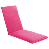 NNEVL Foldable Sunlounger Oxford Fabric Pink