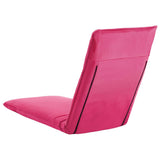 NNEVL Foldable Sunlounger Oxford Fabric Pink