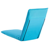 NNEVL Foldable Sunlounger Oxford Fabric Blue