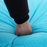 NNEVL Foldable Sunlounger Oxford Fabric Blue