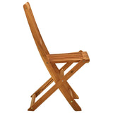 NNEVL Folding Garden Chairs 4 pcs Solid Eucalyptus Wood