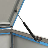 NNEVL Quadruple Wheelie Bin Shed 276.5x77.5x115.5 cm Stainless Steel