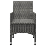 NNEVL 5 Piece Garden Dining Set Grey