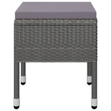 NNEVL 5 Piece Garden Dining Set Grey