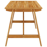 NNEVL 5 Piece Garden Dining Set Beige