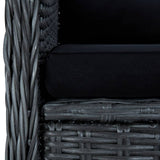 NNEVL 5 Piece Garden Dining Set Dark Grey