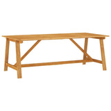 NNEVL 7 Piece Garden Dining Set Brown