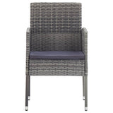 NNEVL 7 Piece Garden Dining Set Grey