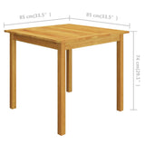 NNEVL 3 Piece Garden Dining Set Brown