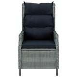 NNEVL 5 Piece Garden Dining Set Light Grey