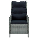NNEVL 5 Piece Garden Dining Set Light Grey