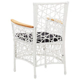 NNEVL 9 Piece Garden Dining Set White