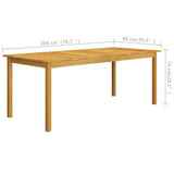 NNEVL 9 Piece Garden Dining Set White