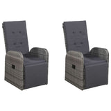 NNEVL 7 Piece Garden Dining Set Grey