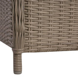 NNEVL 7 Piece Garden Dining Set Brown