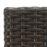 NNEVL 3 Piece Garden Bar Set Brown