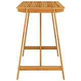NNEVL 7 Piece Garden Bar Set Brown