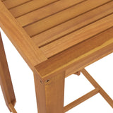 NNEVL 3 Piece Garden Bar Set with Cushions Black