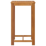 NNEVL 5 Piece Garden Bar Set with Cushions Brown