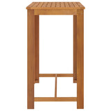 NNEVL 5 Piece Garden Bar Set with Cushions Brown