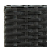 NNEVL 9 Piece Garden Bar Set Black