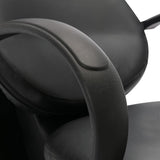 NNEVL Salon Shampoo Chair with Washbasin Black and White Faux Leather