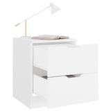 NNEVL Bedside Cabinets 2 pcs White 40x40x50 cm Chipboard
