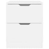 NNEVL Bedside Cabinets 2 pcs White 40x40x50 cm Chipboard