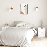 NNEVL Bedside Cabinets 2 pcs White 40x40x50 cm Chipboard