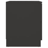 NNEVL Bedside Cabinet Black 40x40x50 cm Chipboard