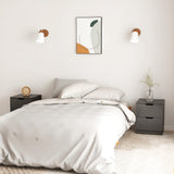 NNEVL Bedside Cabinets 2 pcs Grey 40x40x50 cm Chipboard