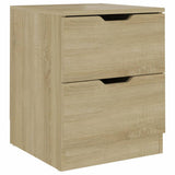 NNEVL Bedside Cabinet Sonoma Oak 40x40x50 cm Chipboard